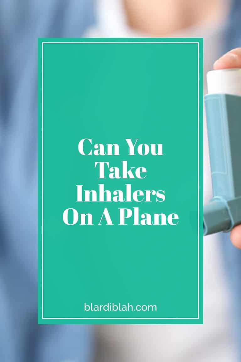 Can You Take Inhalers On A Plane