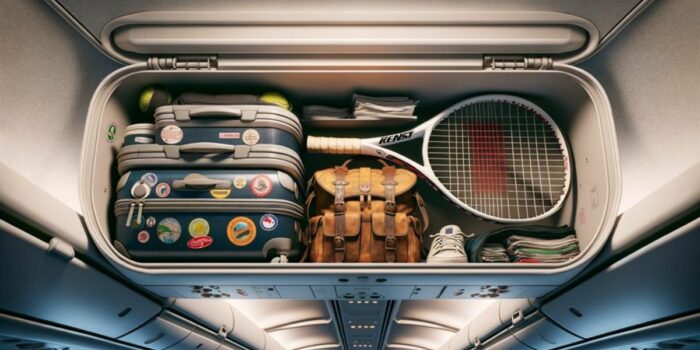 can you bring a tennis racket on a plane